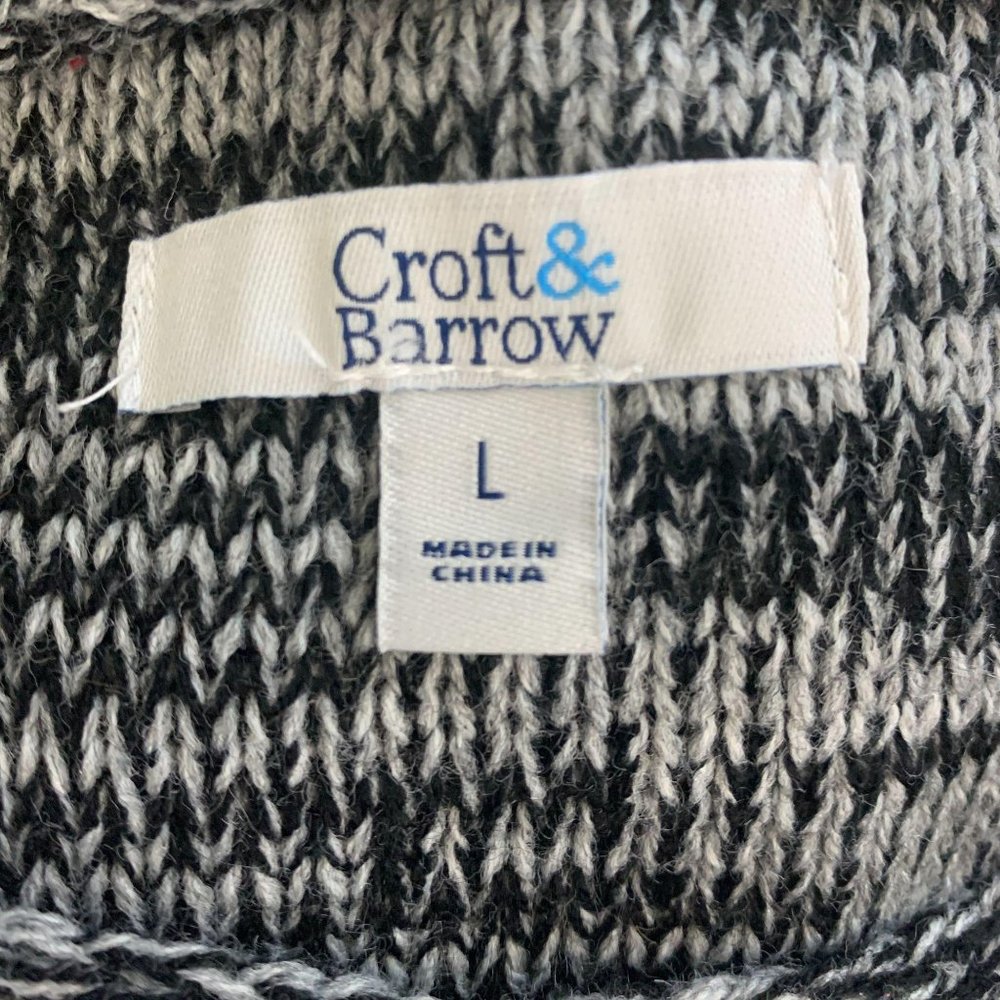 Croft & Barrow Large Sweater Crew Longer Tunic - Picture 3 of 5